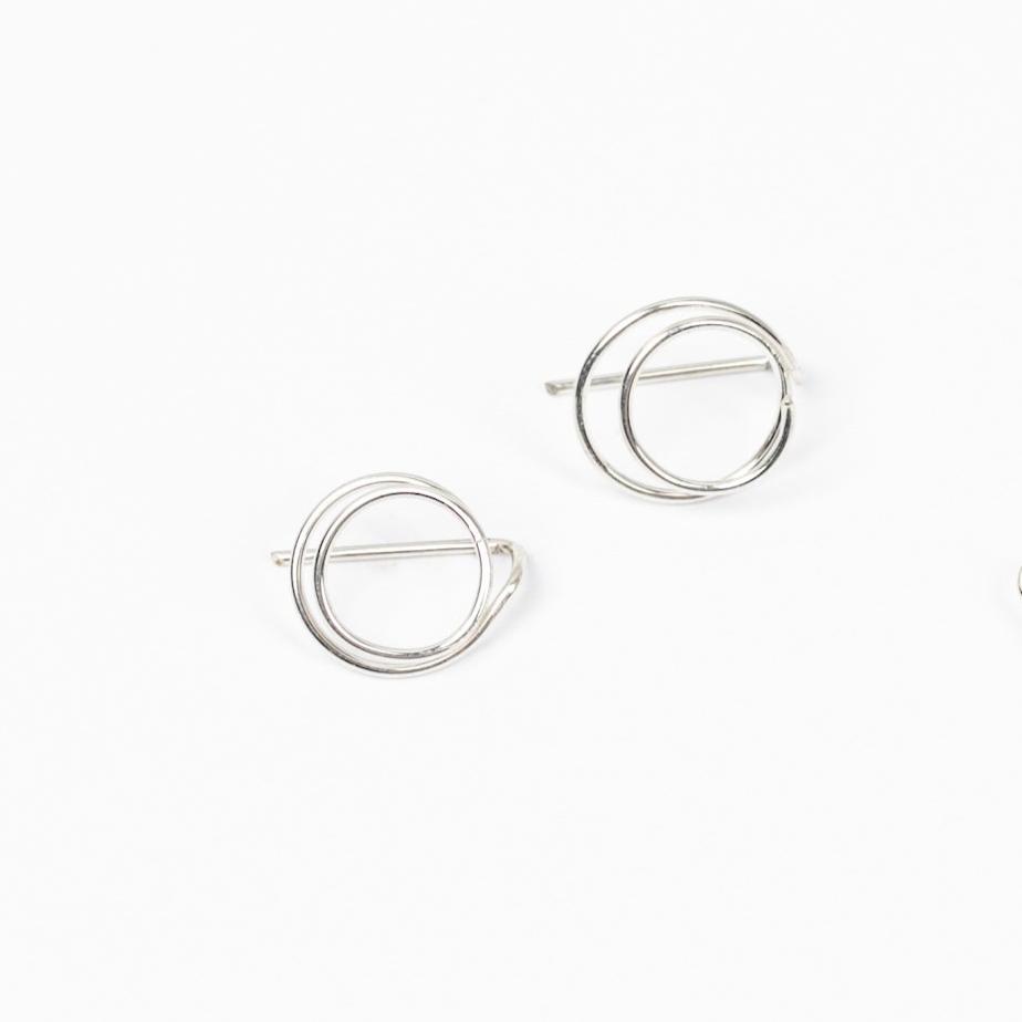 Zomi Open Circle Earrings (Sterling Silver)