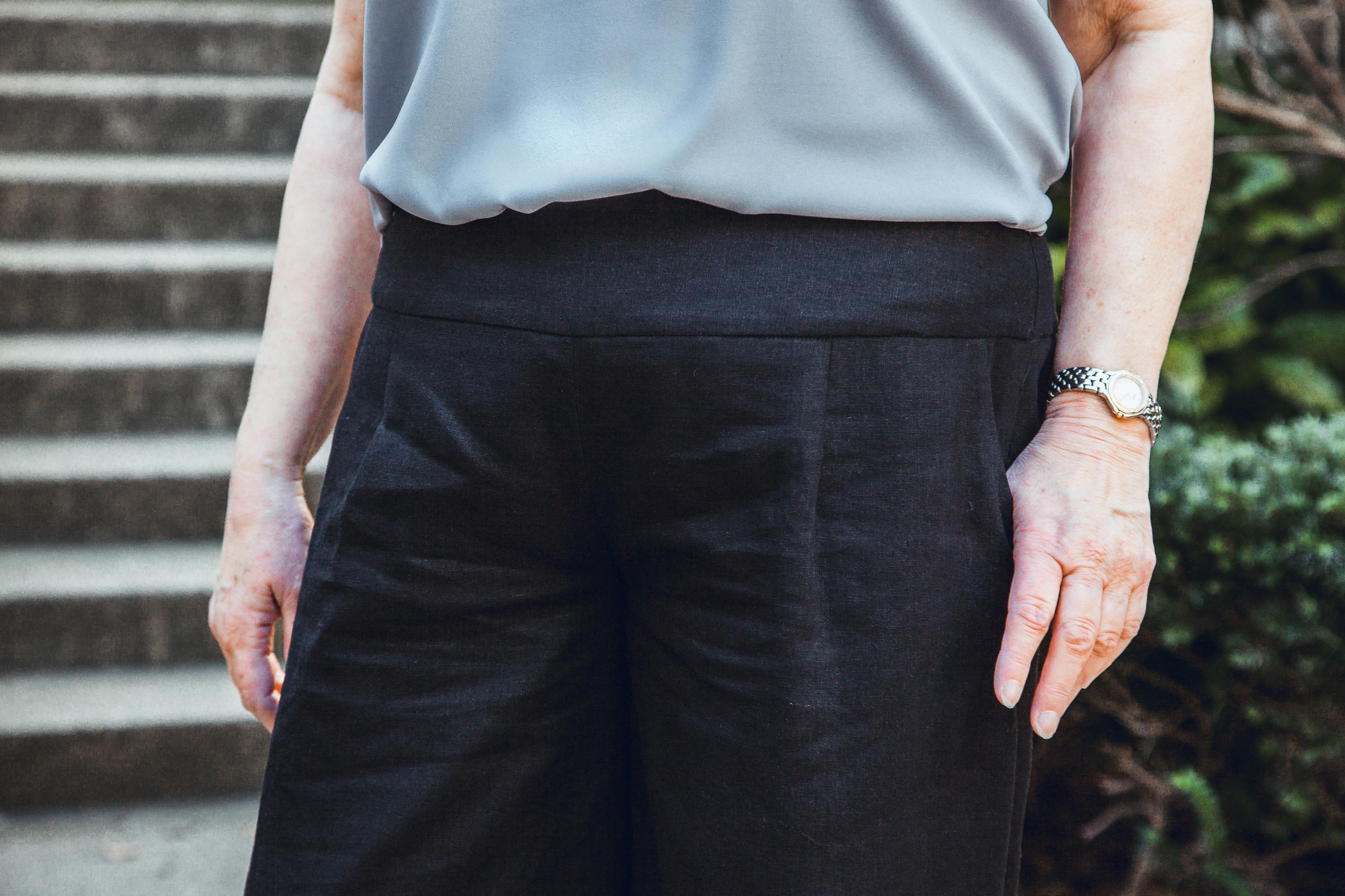 The Linen Pant, Black