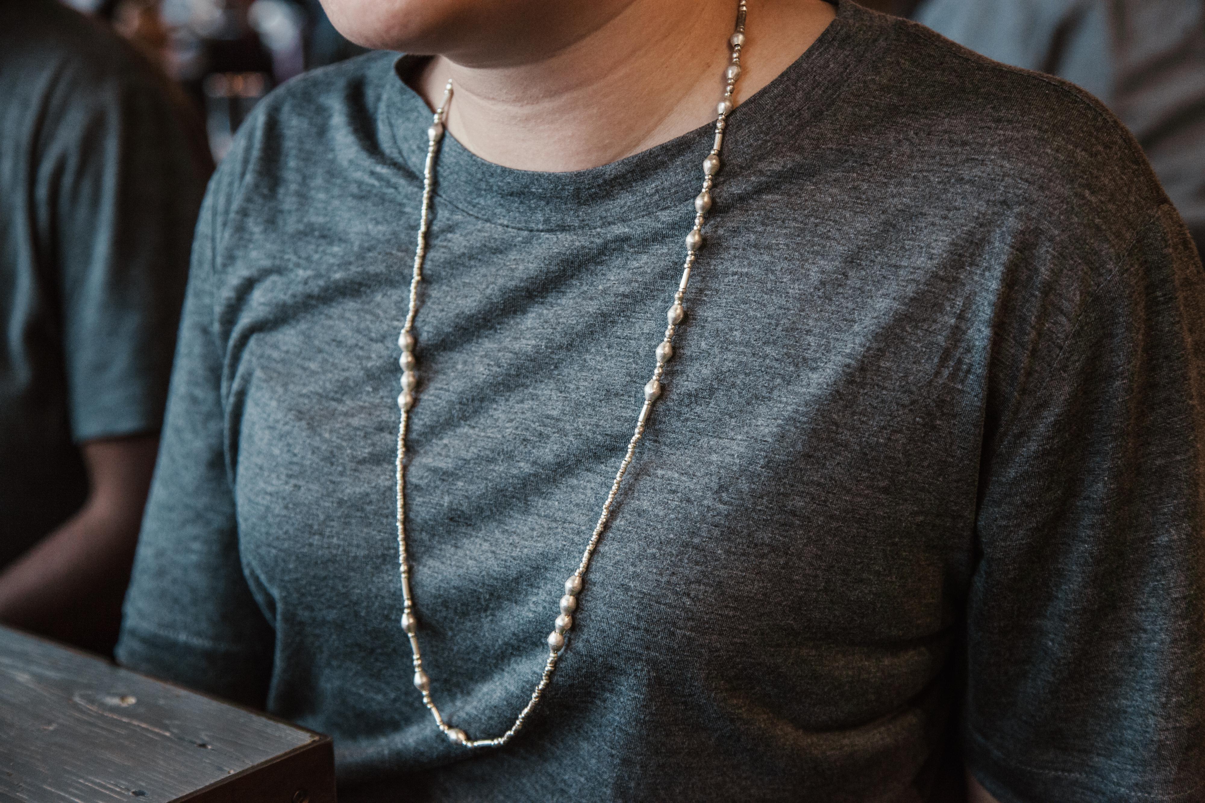 Single Strand Artillery Bead Necklace