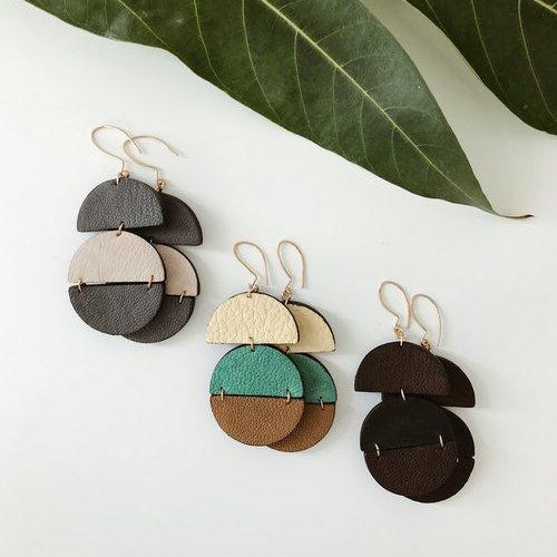 Gia Leather Earrings