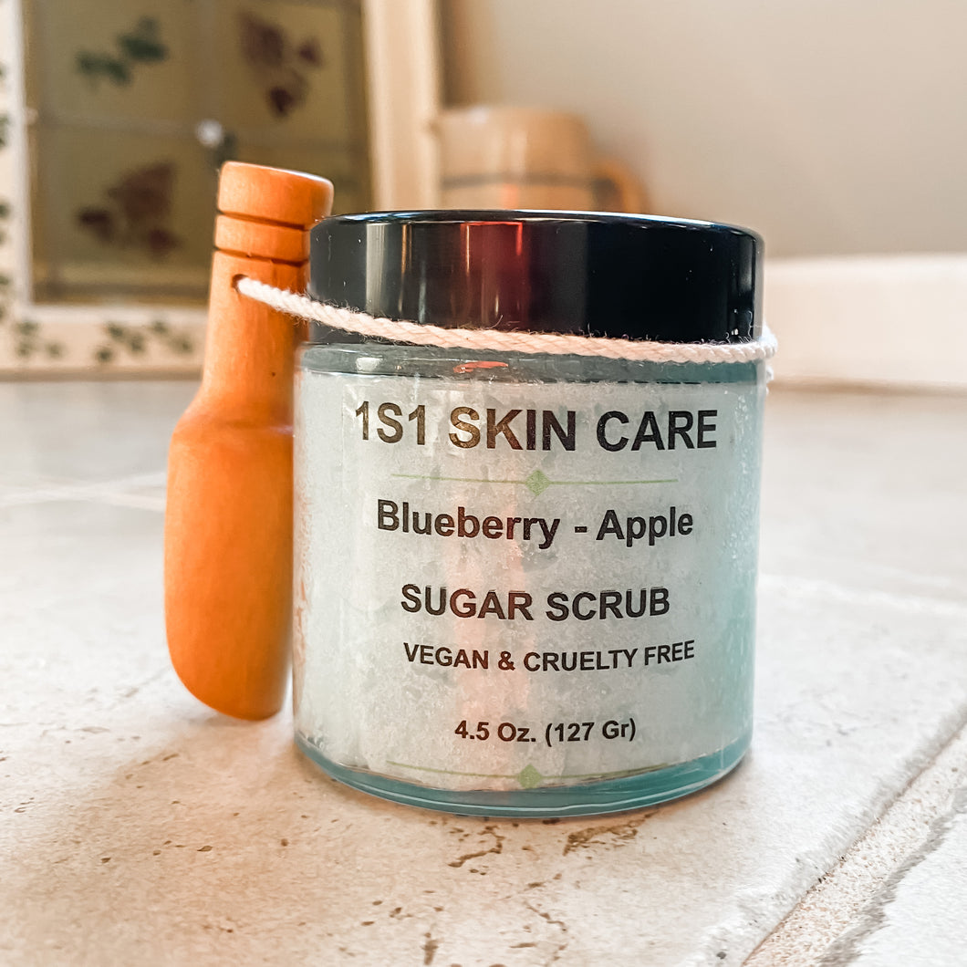 1S1 Skin Care: Blueberry & Apple Sugar Scrub